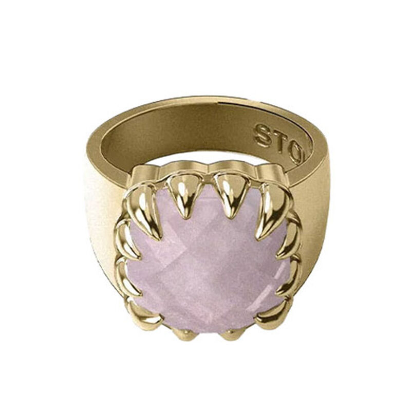 Stolen Girlfriends Club Claw Ring Rose Quartz image number 0